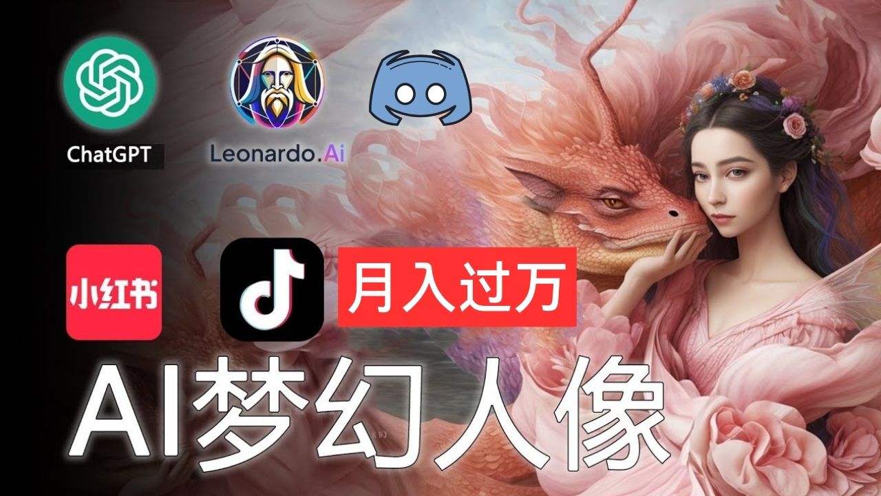 （11575期）AI摄影梦幻人像：零基础也能月入过万的秘密-怡宝聊项目