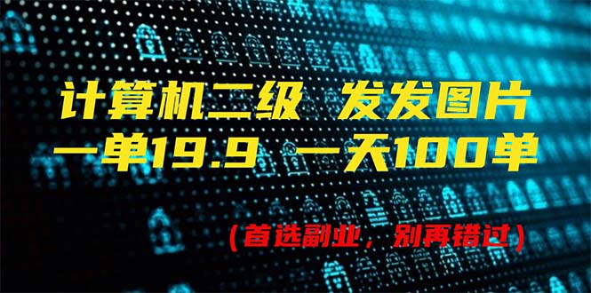 （11715期）计算机二级，一单19.9 一天能出100单，每天只需发发图片（附518G资料）-怡宝聊项目