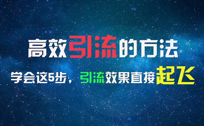 （11776期）高效引流的方法，可以帮助你日引300+创业粉，一年轻松收入30万，比打工强-怡宝聊项目