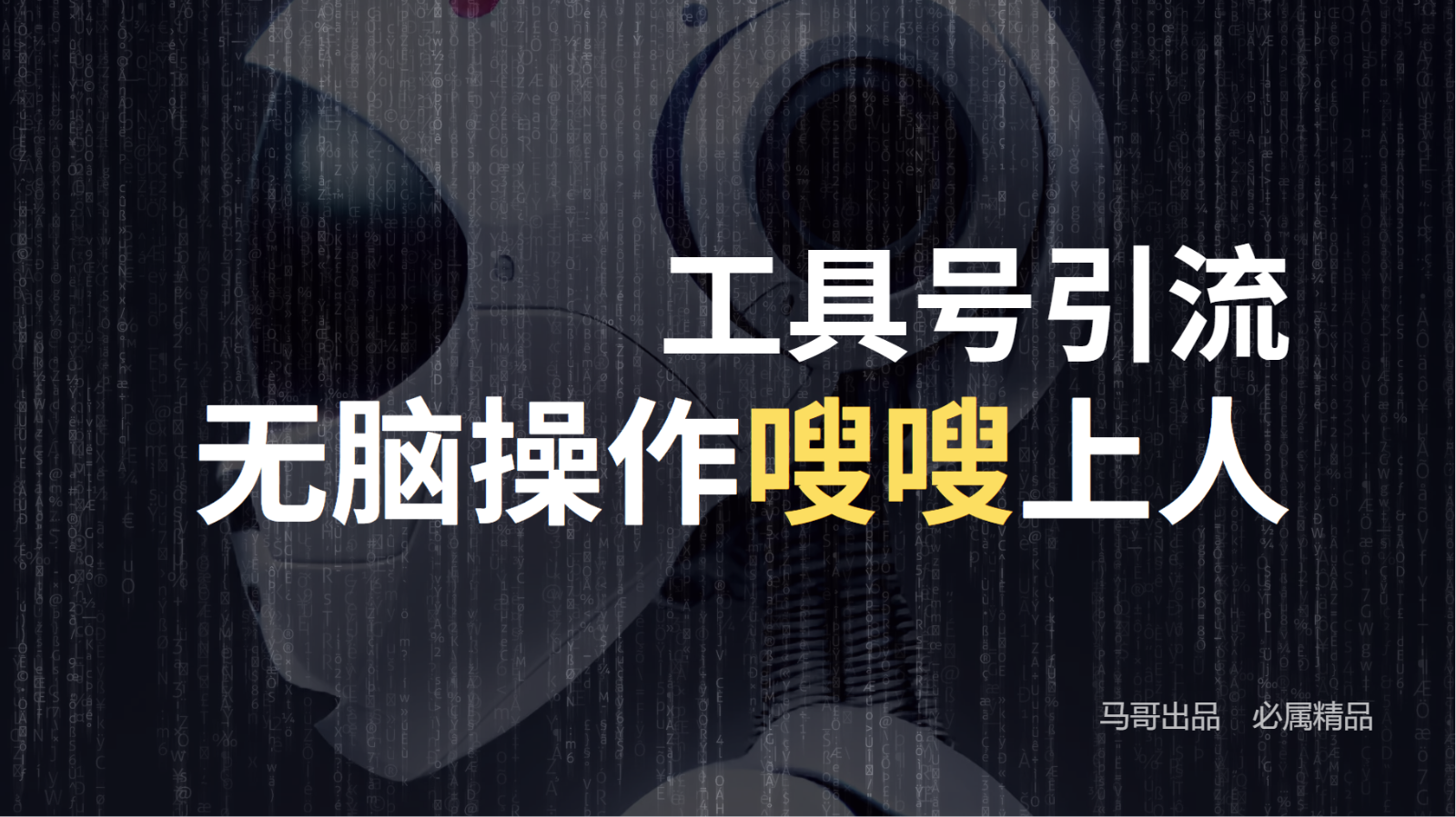 工具号高效引流法，嗖嗖上人，日引1000+，直接搬运，无脑操作-怡宝聊项目