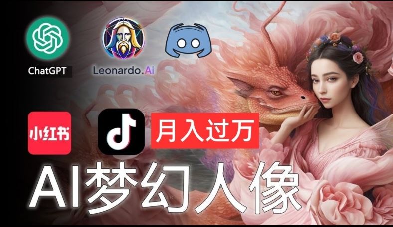 AI摄影梦幻人像：零基础也能月入过万的秘密【揭秘】-怡宝聊项目