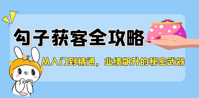 （12247期）从入门到精通，勾子获客全攻略，业绩飙升的秘密武器-怡宝聊项目