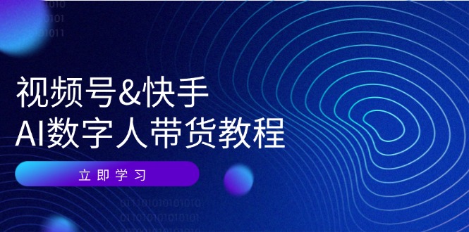 （12470期）视频号&快手-AI数字人带货教程：认知、技术、运营、拓展与资源变现-怡宝聊项目